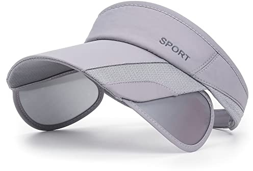 TAGVO Visiera Parasole Donna, Traspirante Protezione UV Esterna Golf Visor con Tesa Retrattile per Donna Uomini Cappellino Visiera per Ciclismo Pesca Tennis Corsa e Altri Sport