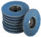 8 Stück Fächerscheiben Lamellenscheiben,Schleifscheiben Schleifmopteller,ø 76 mm x 10 mm Korn 40/60/80/120 mischen Set Lamellen Schleifscheibe Schleifmop Flap Disk für 10,8-12V Winkelschleifer (Blau)