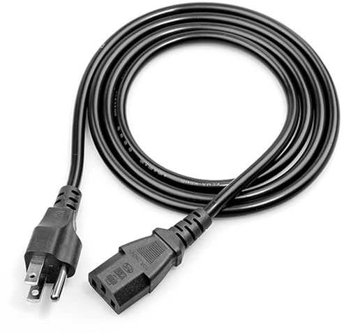 10Ft 3 Prong AC Power Cord TV Universal Treadmills Cable for Computer Monitor, Horizon Fitness Treadmills, Superfit, BowFlex, Sole E35 E55 F63 F80,Goplus, Walking Pad Treadmill Charger Replacement