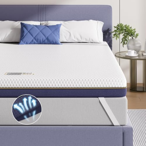 BedStory 10cm Topper 120x200, H3&H4 Gel Memory Foam Matratzentopper, Öko-TEX Zertifiziert Gelschaum Matratzentopper, geeignet für diejenigen, die einen härteren Topper bevorzugen