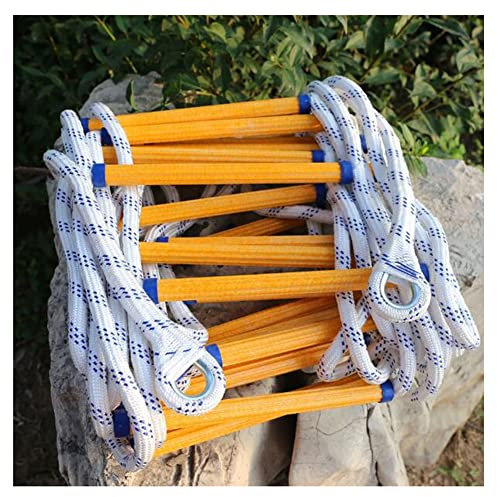 Scala antincendio di emergenza, resistente alla fiamma, con ganci sicuri per uscire in sicurezza da finestre e balconi, adatta sia per bambini che per adulti