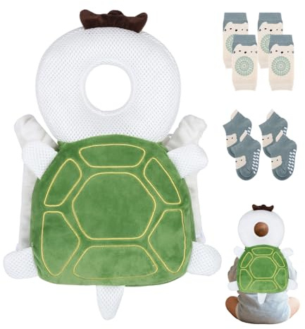 Baby Kopfschutz Kissen Infant Sicherheit Pads Rückenprotektor Sicherheit Baby Rucksack Kleinkinder Kopfstützen-Rückenschutzkissen, Einstellbare Säugling Kissen Rucksack für Baby Walkers