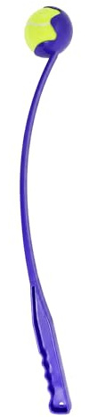 IThinkHome Dog Ball Launcher - 65 cm Long Tennis Ball Thrower with Hands-Free Pickup Durable Outdoor Pet Exercise Toys for Small Medium and Large Dogs