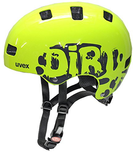 uvex Kid 3 - robuster Fahrradhelm für Kinder - individuelle Größenanpassung - waschbare Innenausstattung - Lime-Grey - 55-58 cm