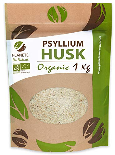 Organic Raw Psyllium Husk - 99% Pure Grade - Natural Fiber - 1 kg