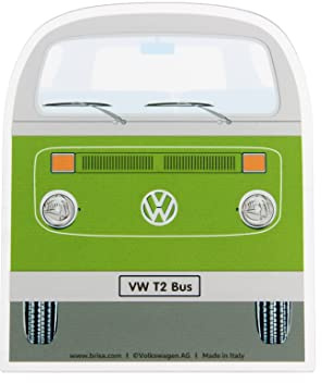 BRISA VW Collection - Accesorio de Invierno para automóvil Volkswagen de polycarbonato: raspador de hieloquita Nieve y Hielo T2 Camper Bus (Verde)