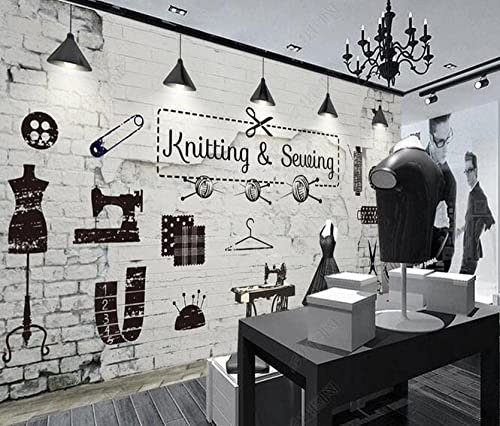 Papel Pintado Mural Moderno Minimalista 3D Peluquería Peluquería Tijeras Fondo Decorativo Pared Papel Tapiz Sala De Estar Peel And Stick Pared Foto Extraíble Pared Arte Pared C 300(ancho)x210(alto) cm