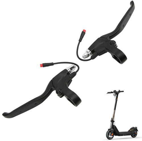 Bremshebel Lenkergriffe Für E-Bike, 185mm 2 Räder Mini-Fahrrad Elektro-Fahrrad Roller Fahrrad Handgriff Bremse Bremshebel Links Und Rechts, 2-Poliger Wasserdichtes Elektronisches Bremshebel Set