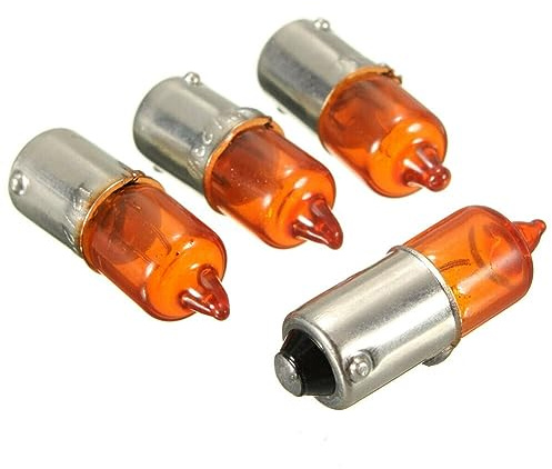 Asudaro Indicatori Di Direzione Per Moto, 4 Pezzi Mini Lampada Per Moto 12V 21W Indicatori Di Direzione A LED Per Moto BA9S Mini Luce Per Moto Per Barche, Luci Posteriori, Luci Dei Freni