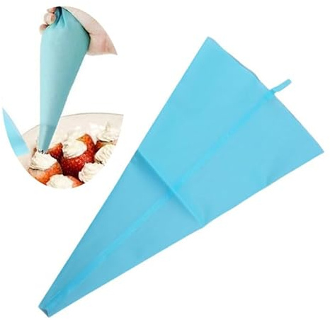 SOIMISS Manga Pastelera Silicona Bolsa para Decorar Tartas Lisa Reutilizable Color Azul Postres Galletas Accesorios Cocina Chef 39 cm Largo Gran Opcion Facil Uso Top Set Kit Pro Horneado Dulces