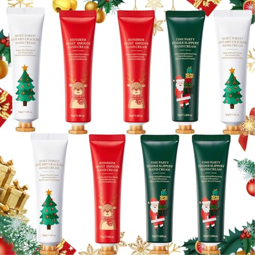 9 Pack Christmas Hand Cream Gift Set for Women,Christmas Gifts,Moisturising Hand Lotion-Fade Dry Lines,Long Lasting Fragrance Travel Size Lotion for Dry Skin,Christmas Décor and Stocking Filler