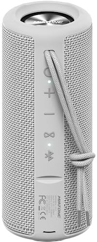 MIATONE Boombox Portable Bluetooth Speaker Wireless Outdoor Waterproof Speaker - Grey