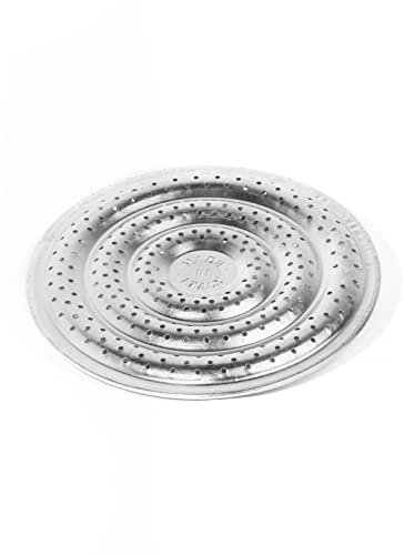 Spartifiamma Fornelli a Gas, Acciaio, Diametro 21cm, Retina Spargifiamma Fornelli, Adatto in Lavastoviglie, Made In Italy