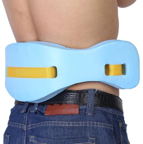 Aqua Jogger Belt for Women, Adjustable Floating Safety Swim Belt Waistband Swimming Lumbar Support Tackle Waist Belt Beginner Training for Adult Children