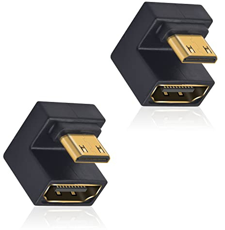 Duttek mini till HDMI 8K-adapter, 8K hona förlängningsadapter stöder 8K @ 60Hz, 48 Gbps för kamera, bildskärmar, DVR