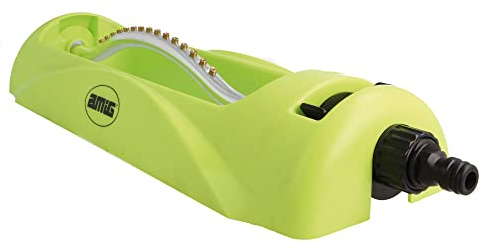 Amig - Sprinkler with Swing Arm - 400 x 145 mm - with Quick and Easy Connector - Irrigation Surface up to 176 m² - ABS Plastic - Pistachio Green and Black
