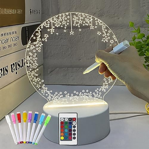 Geburtstagsgeschenk Für Frauen, Geschenke Für Freundin, Mama, Frau, Schwester, Mädchen, Kinder, Weihnachtsgeschenke Nachttischlampe Mit Led Letterboard, 3d Nachtlicht Für Sie Jahrestag Hochzeit Stern