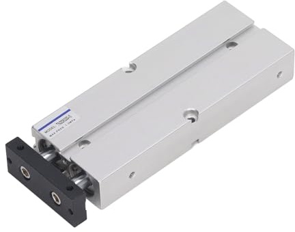 Cilindro De Aire De Doble Eje,Cilindro De Aire Neumático De Diámetro De 20 Mm,Cilindro De Aire De Carrera De 100 Mm,Cilindro Neumático De Aleación De Aluminio De Doble Acción Y Doble Vástago