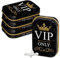 Nostalgic-Art Retro Pillendose, 4 x 6 x 1,6 cm, VIP Only (4er-Set) – Geschenk-Idee für besondere Menschen, mit Pfefferminz-Dragees, Vintage Design