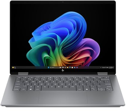 HP OmniBook X Flip 14-fk0002na 14in 3K OLED Touch 2in1 Laptop AMD Ryzen AI 7 350 Radeon 860M 16GB RAM 1TB SSD Windows 11 WiFi 7 USB4 HDMI Backlit Keyboard Silver 360 Hinge Webcam BT5.4 - BG3E2EA#ABU