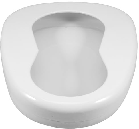 HEANUJJ Orinal Portátil de Esmalte para Pacientes Encamados, Bacinilla para Mujeres Mayores, Bacinilla Nocturna Antidesbordamiento para Uso en Cama, Baño Portátil para Personas Mayores
