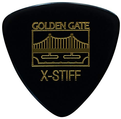 Golden Gate MP-103 Deluxe Flat Pick - Large Triangle - Black - X-Stiff