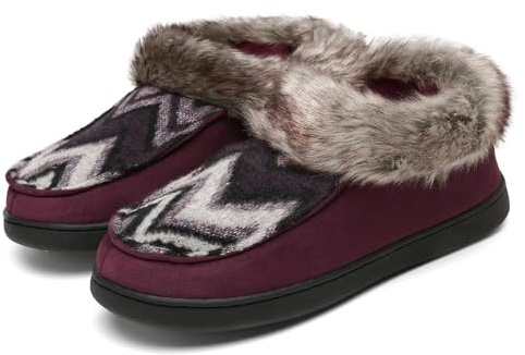 Mishansha Zapatillas Casa Mujer Zapatillas Estar Por Casa Pantuflas Invierno Antideslizante Women Slippers Morado 40 EU