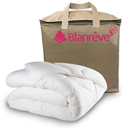 Blanrêve - Couette très Chaude Anti Acariens - Maxi Confort et très Gonflante - Lit de 1 Personne - Blanc - 140 x 200 cm - Fabriqué en France