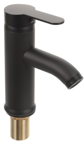 Artibetter 1stücke Waschbeckenarmatur Einhebel Mischbatterie Schwarz Für Badezimmer Und Küche Wasser-sparend Rostfrei Einfache Installation Geeignet Für Spülen Und Waschtische