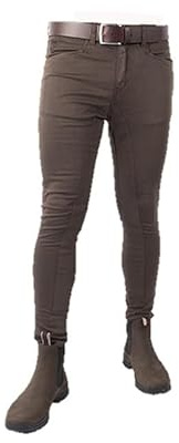 Los Nietos Pantalón Breeche Vaquero Talla 38 | Color Marrón | Equipamiento para el Caballo | Producto de Guarnicionería para Hípica y Doma