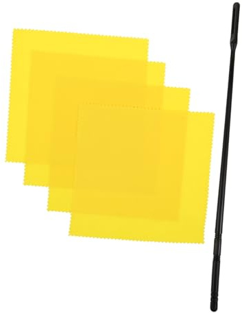 Abaodam Varillas Para Limpieza De Flautas Limpiador De Flauta Kit De Limpieza Cuidado Paño De Accesorios Para Hogar y Ensayos
