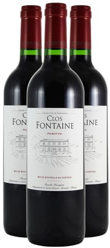 Château Clos Fontaine - Rouge 2022 - Côtes de Bordeaux Francs - Vin Rouge de Bordeaux (3x75cl)