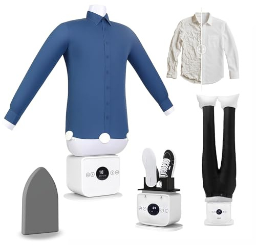 Automatic Shirt Dryer and Ironer, Multi-Size Ironing Manikin, Easy Drying for Shirts and Trousers, Heating Temperature 60-70°C