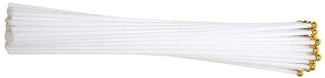 Anneome 200 Pezzi Aste per Bandiere in Plastica 38 Cm, Asta Portabandiera Portatile Fai da Te per Eventi Sportivi e Feste, Pennone Leggero Resistente al Vento, Facile da Montare