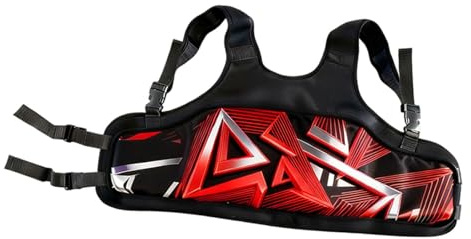 Harilla Protezione per Le Costole Kart per Bambini E Adulti, Gilet Kart, Attrezzatura Da Equitazione Versatile, Traspirante, Ergonomico, per Il Ka, Rosso