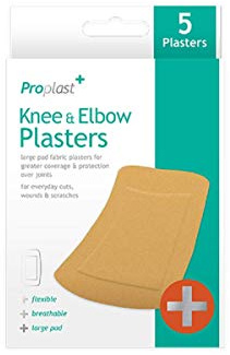 Extra large Knee And Elbow Fabric Plasters - Padded for Extra Comfort and To Help Promote Faster Healing.