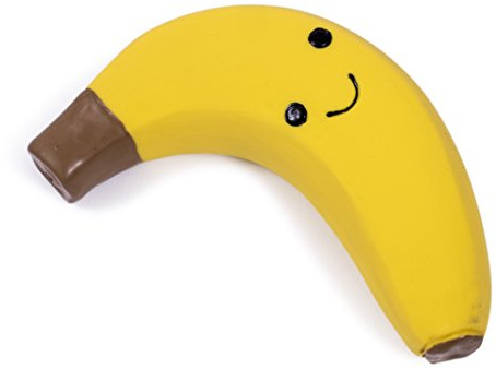 Petface Latex Banana Soft Chew Dog Toy, Small