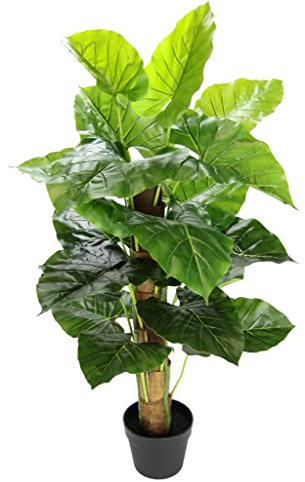 Konstgjord Philo-växt i kruka monstera konstväxt sidenblommor äkta touch grön konstgjorda växter gröna växter grön växt fällfällväxt konstträd stor