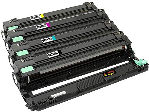 Cartridges Kingdom 4 x DR-243CL Trommel kompatibel mit Brother DCP-L3510CDW DCP-L3550CDW HL-L3210CW HL-L3230CDW HL-L3270CDW MFC-L3710CW MFC-L3730CDN MFC-L3750CDW MFC-L3770CDW (1BK,1C,1M,1Y)
