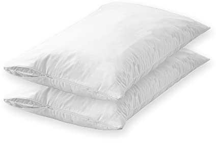 Giovanni Dolcinotti Bed Collection Basic | Set 2 Federe Copricuscino con Cerniera 40x60 cm - Antiacaro e Traspirante, Federe Cuscini Letto Matrimoniale, Divano - 100% Cotone e Made in Italy