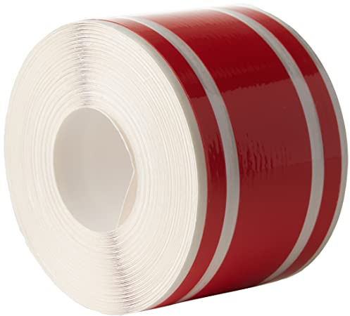 4R Quattroerre.it 10533 Trim Stripes Verdreifachen Klebestreifen für Autos, Rot, 50 mm x 10 mt