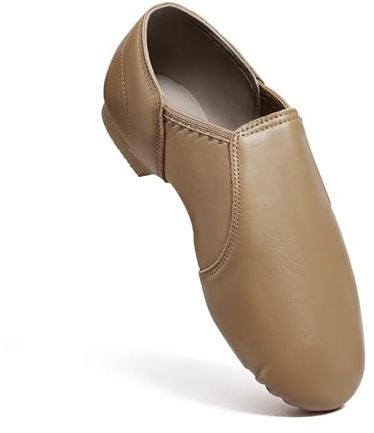 Asyusyu Chaussures de jazz pour femme Chaussures de danse jazz à semelle fendue