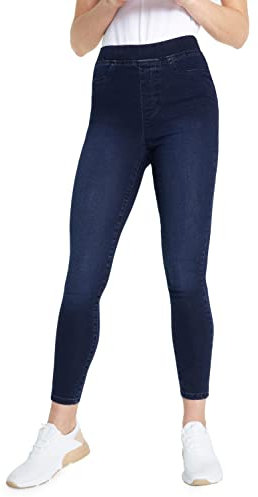 CityComfort Jeggings Damen Stretch, Skinny High Waist Jeans Damen Bequem & Dehnbar (Indigo Blau, 34-36 EU)