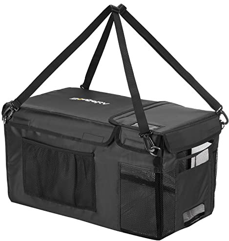 BougeRV Wasserfest und Isoliert Schutzhülle für CR PRO 20L, 600D Oxford Tragetasche(Kühlbox Nicht enthalten)