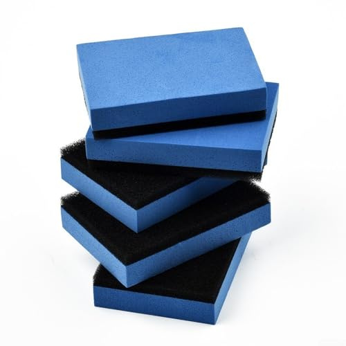 Almohadillas de esponja encerada para coche, 10 aplicadores de revestimiento de cerámica para cera NANO, solución de pulido eficiente para el cuidado del vehículo