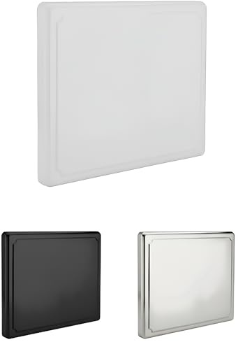 HOMELAY Couvre plaque de cuisson gaz, inducción y vitroceramica. 52,5 x 60,5 x 5,5 cm. Couleur : blanc. Protege plaque de cuisson. Nettoyage facile. Résistance maximale. Fabriqué en Espagne.