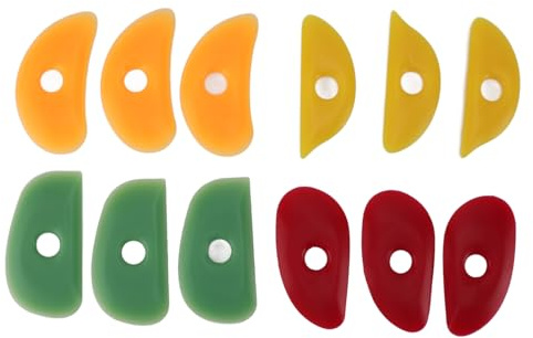 Nervure en argile de poterie, forme douce et lisse, en Silicone, ensemble coloré adapté à la main, avec plusieurs formes et tailles