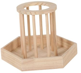 MagiDeal Mangeoire à Foin en Bois pour Lapins, Râtelier à Foin, Distributeur de Nourriture, Râtelier à Foin à Poser pour Petits Animaux de Compagnie, Lapins Nains, Cochons d'Inde, 29.3 X 20 Cm