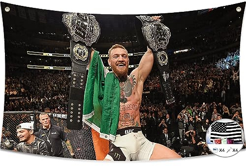 Probsin Conor Boxing McGregor, bandiera motivazionale da 0,9 x 1,5 m, striscione per feste, cartelli da cortile, decorazione per la casa, poster da appendere per la stanza del college, grotta, sfondo