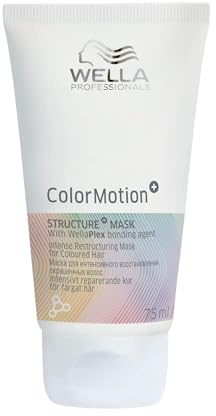 Wella Professionals ColorMotion+ Haarkur – Wella Haarmaske für gefärbte Haare – intensive Reparatur & Pflege mit WellaPlex Strukturfestiger für mehr Glanz – 75 ml